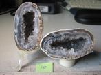 Diverse Mooie Geode Paartjes van Agaat met Kristallen., Verzamelen, Mineralen en Fossielen, Ophalen of Verzenden, Mineraal