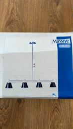 Plafondlamp met 4 kapjes Massive Halogen, Nieuw, Ophalen of Verzenden, Glas