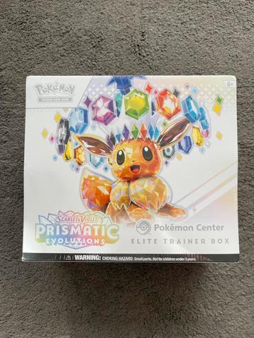 Pokemon Prismatic Evolutions PokemonCenter Elite Trainer Box beschikbaar voor biedingen