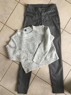 Grijze broek only 35cm en divided grijze trui S, Ophalen of Verzenden, Gebruikt, Meisje, Broek