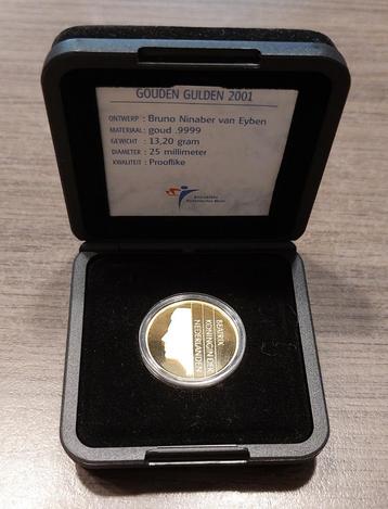 Gouden Gulden 2001 perfecte staat in originele verpakking beschikbaar voor biedingen