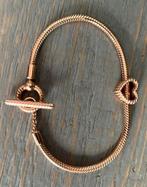 Pandora armband rosegoud 19cm in totaal 100% origineel NIEUW, Ophalen of Verzenden, Zo goed als nieuw, Zilver