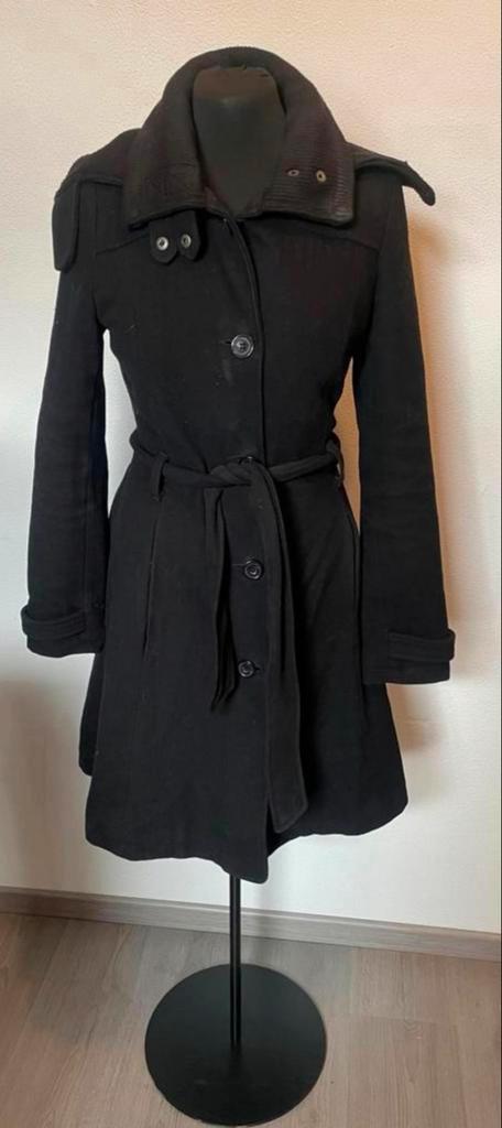 Jas, Kleding | Dames, Jassen | Winter, Gedragen, Maat 36 (S), Zwart, Ophalen of Verzenden