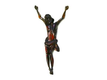 Houtgesneden corpus Jezus Christus beschikbaar voor biedingen