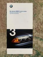 Nederlandse introductie folder BMW 3-serie E46 1998 nieuw!!, Boeken, Auto's | Folders en Tijdschriften, Nieuw, BMW, BMW, Ophalen of Verzenden