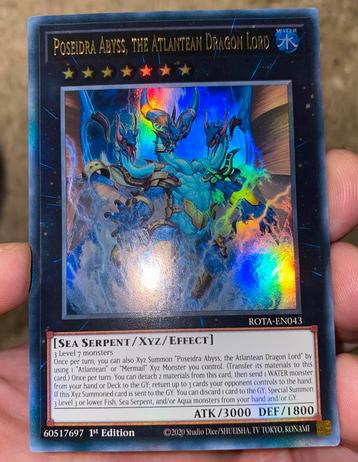 Yu-Gi-Oh! Poseidra Abyss, the Atlentean Dragon Lord ROTA ! beschikbaar voor biedingen