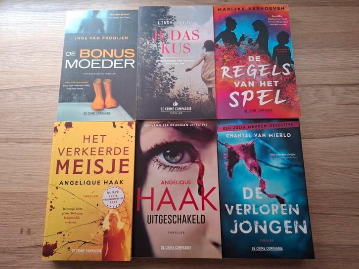 4 spannende thrillers van de crime compagnie, Boeken, Thrillers, Zo goed als nieuw, Ophalen of Verzenden