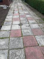 Beton tegel 50x50 dikte verschilt ongeveer 8 cm, Ophalen, Gebruikt, Beton, Terrastegels