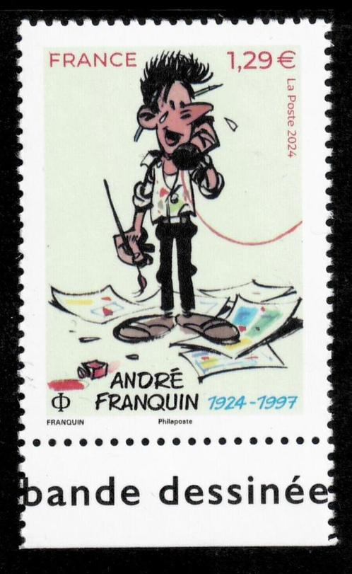 Jaar 2024 YT 5745 Le 100e anniversaire d'André Franquin (192, Postzegels en Munten, Postzegels | Europa | Frankrijk, Postfris