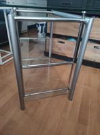 Glazen tafel , moet weg.teab., Huis en Inrichting, Tafels | Bijzettafels, Ophalen of Verzenden, 75 cm of meer, Rechthoekig, Glas