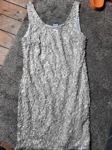 Nieuwe beige pailletten jurk maat M 38 zara h&m look 💫 beschikbaar voor biedingen