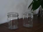 2 weckflessen weckpotten voorraadpotten, Ophalen of Verzenden, Glas, Pot, Bus of Blik