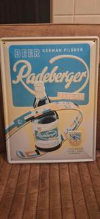 Radeberger pisner reclame plaat., Verzamelen, Ophalen of Verzenden, Reclamebord, Plaat of Schild, Overige merken