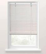 4x Bamboe rolgordijnen wit 75x180cm - terrasdeuren, Ophalen, Gebruikt, Wit, 50 tot 100 cm