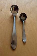 Mosterdlepeltje en zoutlepeltje Gero Zilmeta visgraat 581, Ophalen of Verzenden