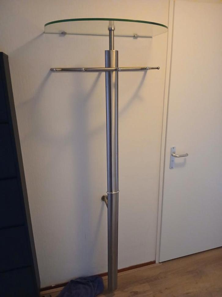 Kapstok, Huis en Inrichting, Woonaccessoires | Kapstokken, Gebruikt, Staande kapstok, 150 tot 200 cm, Glas, Ophalen