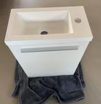 Fonteinmeubel mat wit met spiegel nieuw in doos, Doe-het-zelf en Verbouw, Sanitair, Ophalen, Nieuw, Toilet