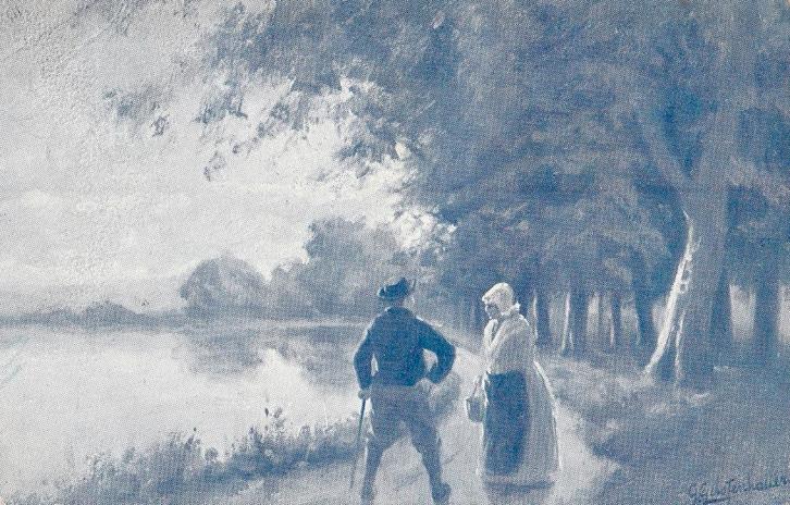 Gerstenhauer - 635 - twa : Serie 38 - Praatje aan de Oever, Verzamelen, Ansichtkaarten | Themakaarten, Voor 1920, Overige thema's