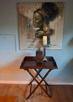 Antieke mooiei Butlertray, Huis en Inrichting, Tafels | Sidetables, Ophalen of Verzenden, Gebruikt, 25 tot 50 cm, Rechthoekig