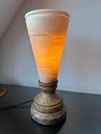 Italiaanse tafellamp Albast Art Deco, Huis en Inrichting, Lampen | Tafellampen, Ophalen of Verzenden, Zo goed als nieuw, Overige materialen