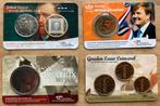 lotje met 4 verschillende coincards, Ophalen, Koningin Beatrix, Euro's, Setje