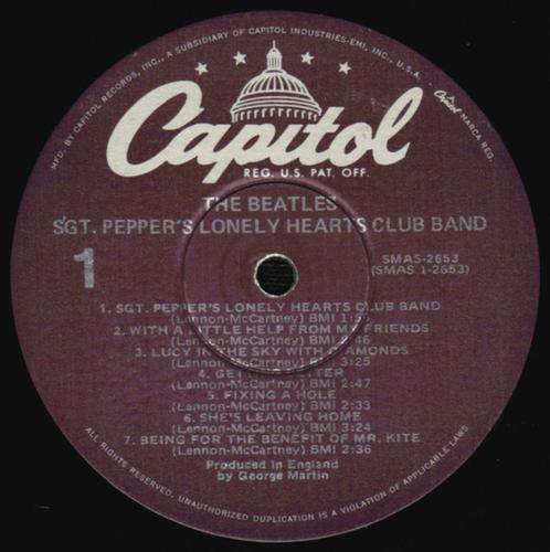 MINT LP THE BEATLES SGT PEPPER'S L H CL BAND USA 1978 SMAS 2, Cd's en Dvd's, Vinyl | Pop, Zo goed als nieuw, 1960 tot 1980, Verzenden