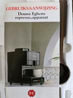 Nieuwe Douwe Egberts Espresso Apparaat - In Doos!, Afneembaar waterreservoir, Espresso apparaat, Nieuw, Gemalen koffie