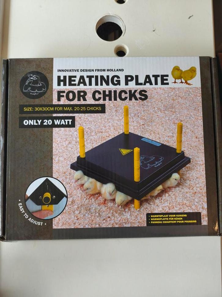 Comfort warmteplaat kuikens 30x30cm groot bijna nieuw, Dieren en Toebehoren, Pluimvee | Toebehoren, Zo goed als nieuw, Overige typen