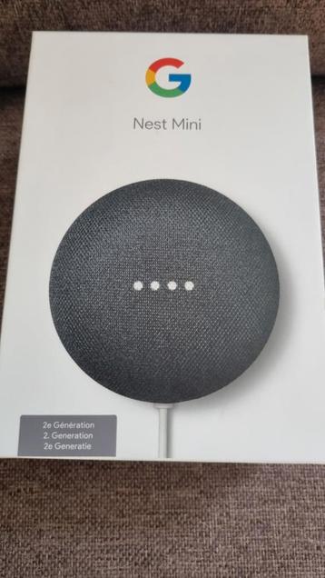 Google nest mini 2de generatie te koop,/MAG NU WEG\. beschikbaar voor biedingen