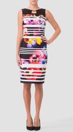 Joseph Ribkoff elegant gekleurde stretch jurk 42/44 ZGAN, Overige kleuren, ., Maat 42/44 (L), Joseph Ribkoff