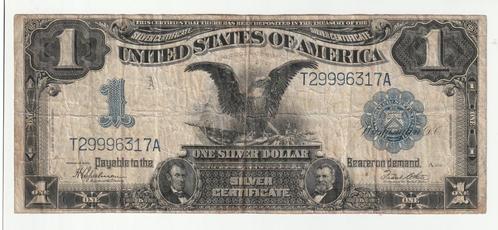 Amerika : 1 Dollar 1899, Postzegels en Munten, Bankbiljetten | Amerika, Los biljet, Noord-Amerika, Verzenden