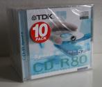 10 TDK CD-R 80 compact disc, nieuw in folie, 700 MB, speed X, Ophalen of Verzenden, Nieuw, Overige typen, TDK