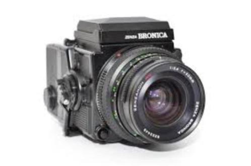 Bronica ETRSI + bronica 75mm 2.8 zenzanon + cassette + ae pr, Audio, Tv en Foto, Fotocamera's Analoog, Spiegelreflex, Ophalen of Verzenden