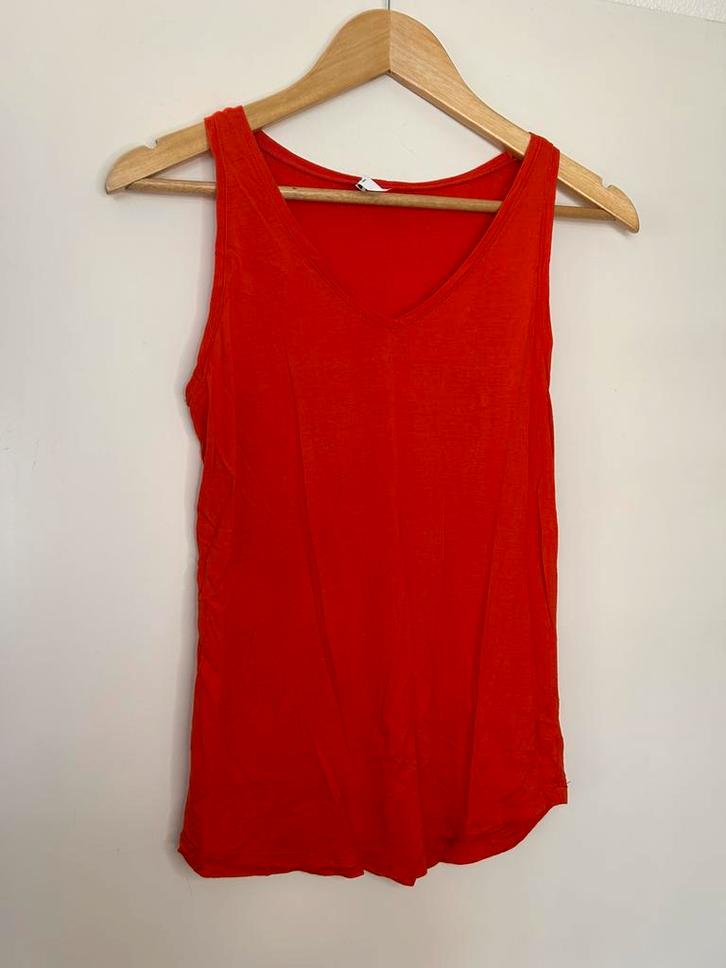 Dames hemdje merk Hema maat S, Kleding | Dames, Tops, Gedragen, Maat 36 (S), Oranje, Zonder mouw, Ophalen of Verzenden
