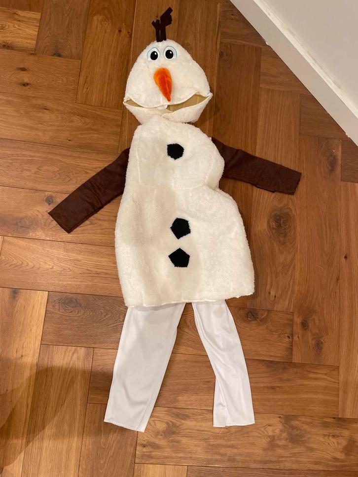 Olaf Verkleedpak 4-5 jaar, Kinderen en Baby's, Carnavalskleding en Verkleedspullen, Zo goed als nieuw, Jongen of Meisje, 104 of kleiner