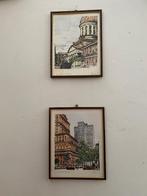 SALE: jaren 70 vintage prenten, schilderijtjes Kosta, Ophalen, Minder dan 50 cm, -, -