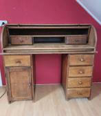 Houten bureau met rolluik, Ophalen, Gebruikt