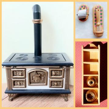 Bodo Hennig fornuis, keukenrek, bakvormen & toilet garnituur beschikbaar voor biedingen