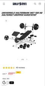 Gorilla Sports Halterbank - Universeel met extras, Ophalen, Gebruikt, Krachtstation, Armen