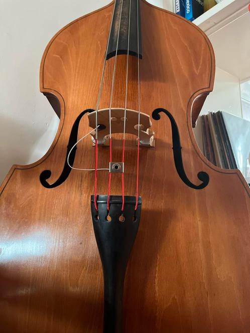Goed gerestaureerde bijna antieke 3/4 contrabas, Muziek en Instrumenten, Strijkinstrumenten | Contrabassen, Gebruikt, Ophalen