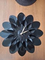 Zwarte karlsson wandklok, Huis en Inrichting, Woonaccessoires | Klokken, Ophalen, Zo goed als nieuw, Wandklok