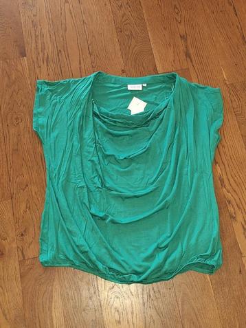 Groene top met watervalhals, maat XL beschikbaar voor biedingen
