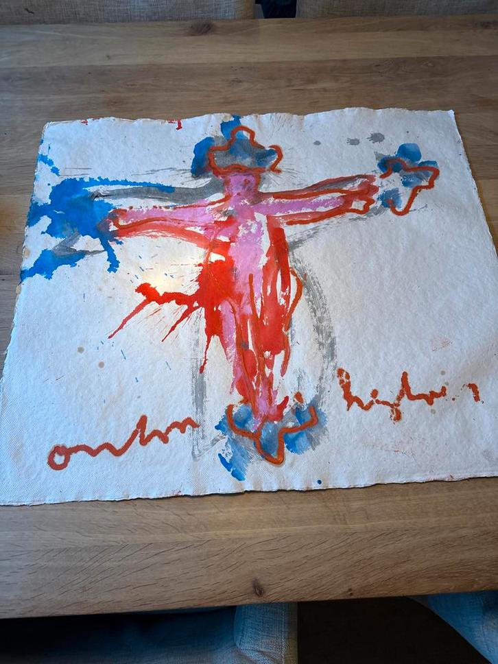 Anton Heijboer - Crucifix - Goede Staat, Antiek en Kunst, Kunst | Tekeningen en Foto's, Ophalen of Verzenden