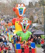 Kop carnavalswagen praalwagen, Ophalen