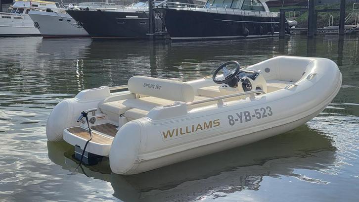 Williams Sportjet 345 jettender kleur wit, Watersport en Boten, Speedboten, 3 tot 6 meter, Benzine, 70 tot 120 pk, Polyester, Binnenboordmotor