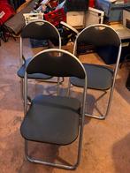 3 x stevige klapstoelen, Huis en Inrichting, Stoelen, Ophalen, Drie, Zo goed als nieuw, Nvt