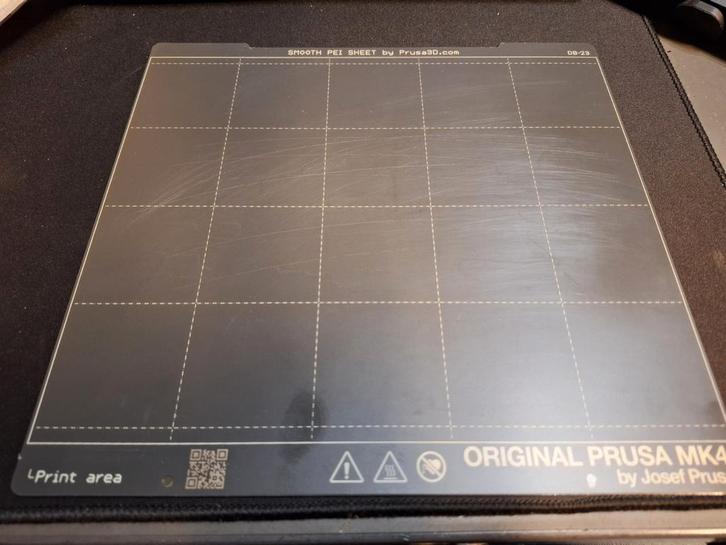 Prusa Smooth PEI Print Sheet - MK4 MK4s MK3s+, Computers en Software, 3D Printers, Gebruikt, Ophalen of Verzenden