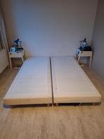 Bed frame, Ophalen, Tweepersoons, Hout, 80 cm