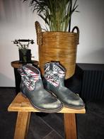 Tommy Hilfiger stoere Cowboy laarsjes blauw versleten look, Ophalen, Blauw, Lage of Enkellaarzen, Zo goed als nieuw