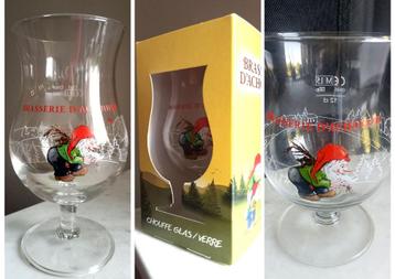  1 Nieuw  D’Achouffe bierglas 33cl en 1 Proefglaaasje 12 cl. beschikbaar voor biedingen